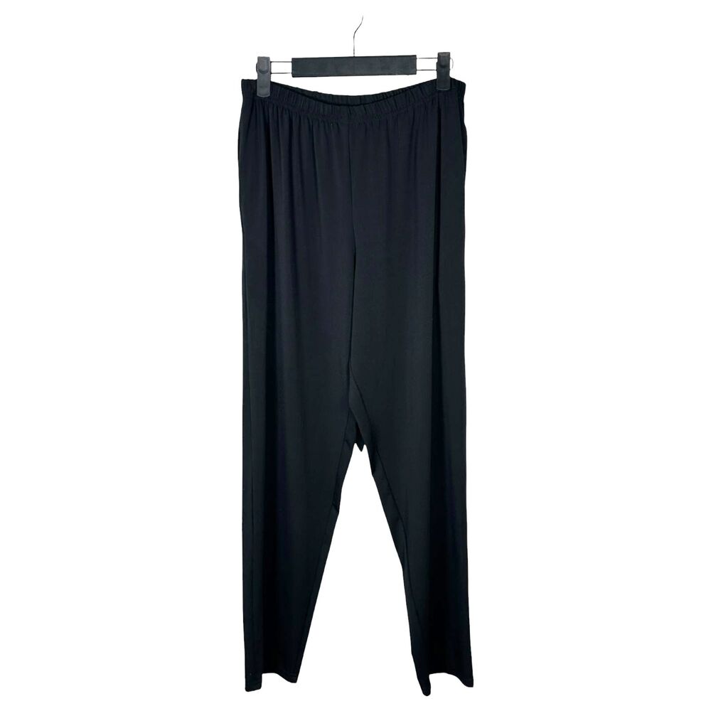 Planet by Lauren G Black Slinky Flowy Pants Size 1 US 4-8